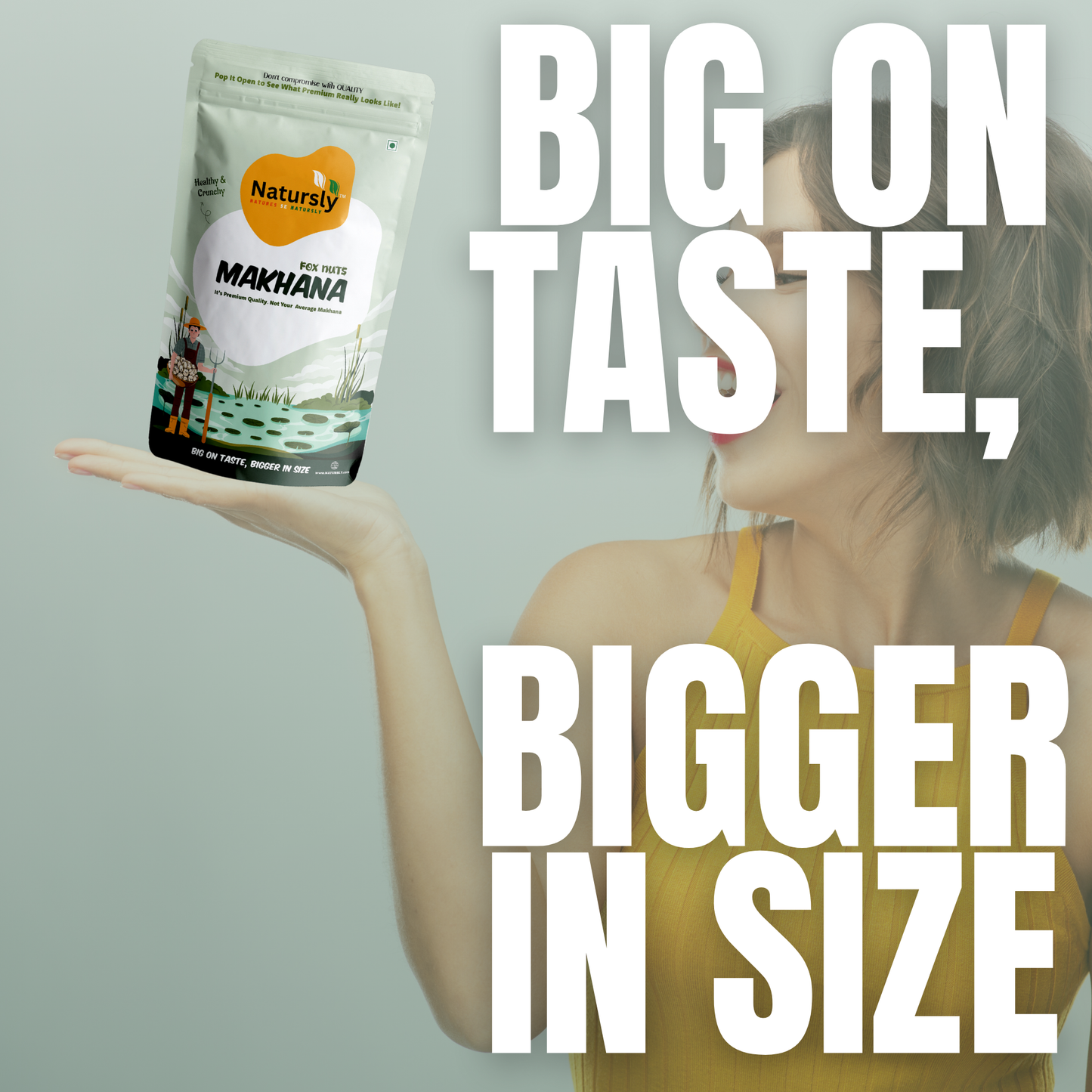 NATURSLY True Premium Lotus Seeds 100g ( Phool Makhana ) Healthy Crunchy Fox Nuts Snack – Natural, Protein-Rich & Gluten-Free Super Food