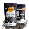 Natursly USDA Certified Organic Most Popular 200g Premium Natural Chia Seeds for weight loss protein, omega-3 fatty acids, fiber, calcium, iron
