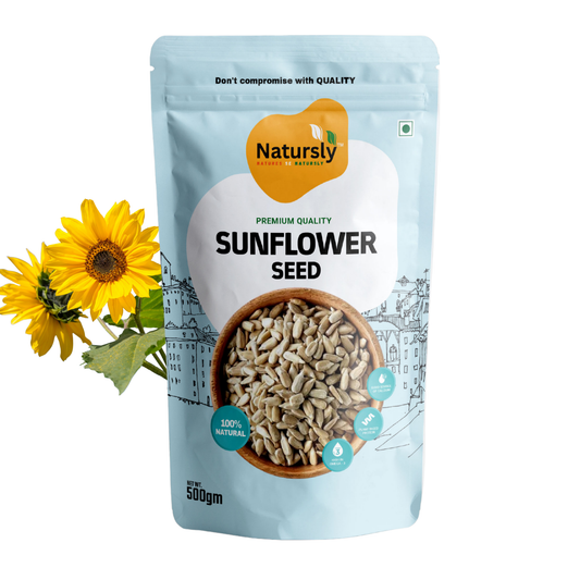 Natursly Premium Raw Sunflower Seeds 200g | Protein-Rich Superfood | 100% Natural, Vegan & Gluten-Free Healthy Snack | Rich in Fiber & Antioxidants